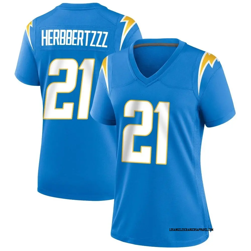 Game Blue Women s LaDainian Tomlinson Los Angeles Chargers Powder Alternate Jersey Chargers Store